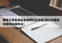 哪家公司有供应有保障的区块链[国内主要区块链供应商特点]